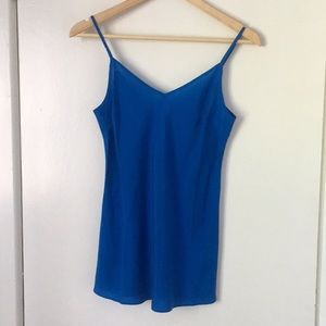 J. Crew blue xs silk cami